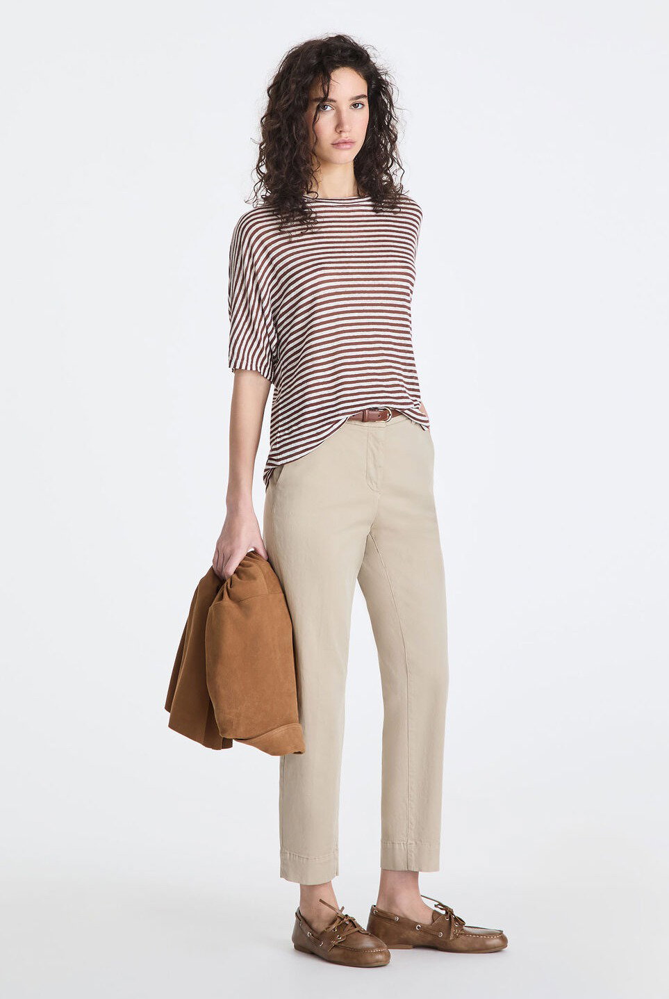 COSTANTINE LIN RIG 01 Linen blend striped T-shirt