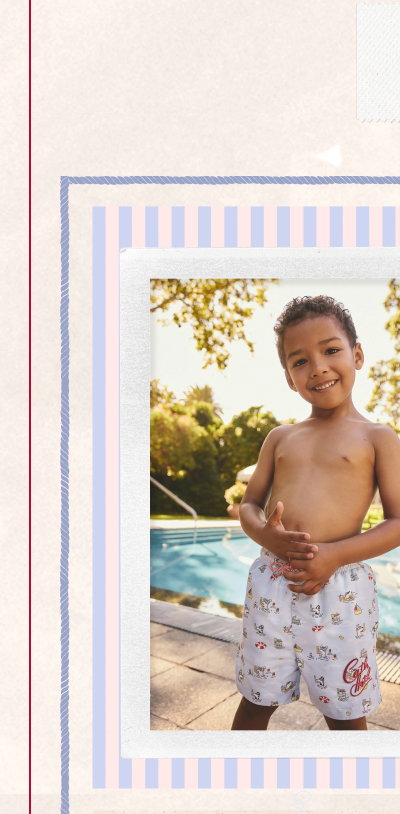 Blue Cath Kidston Swim Shorts (3mths-7yrs)