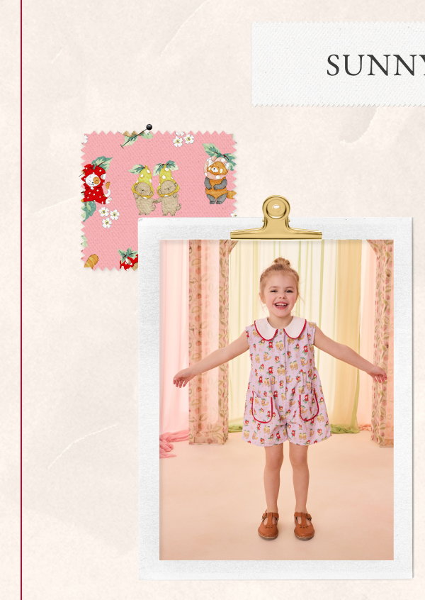 Pink Cath Kidston Playsuit (3mths-7yrs)