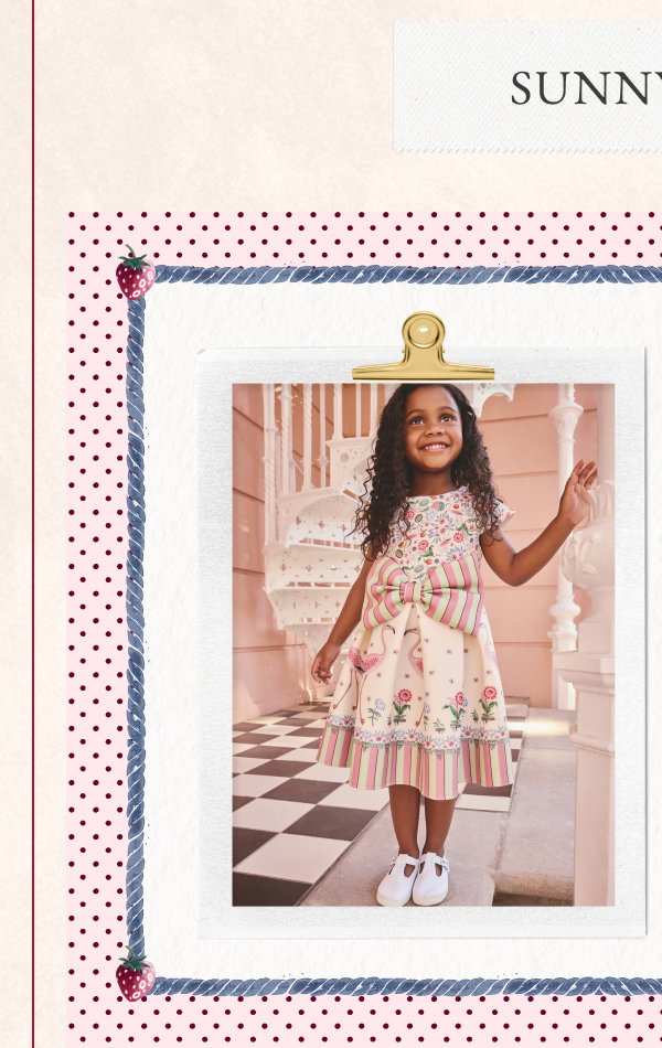 Cath Kidston Pink/Cream Stripe Scuba Bow Dress (3mths-7yrs)