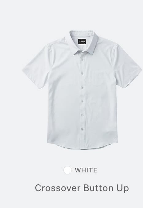 CROSSOVER BUTTON UP | WHITE