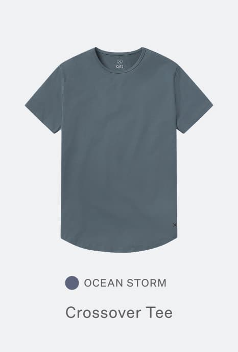 CROSSOVER TEE | OCEAN STORM 