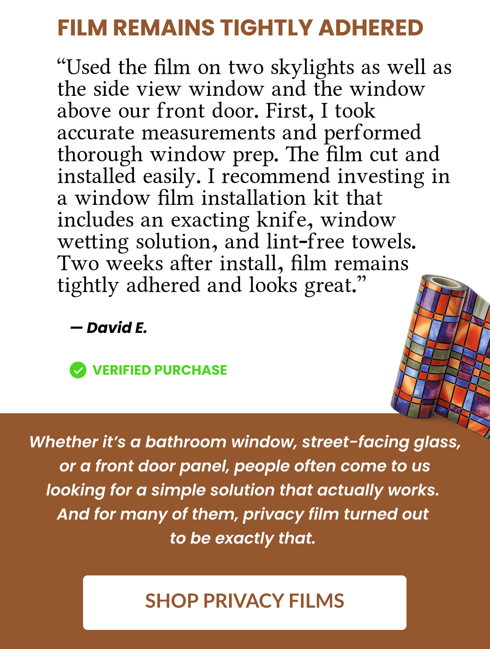 Privacy Window Film