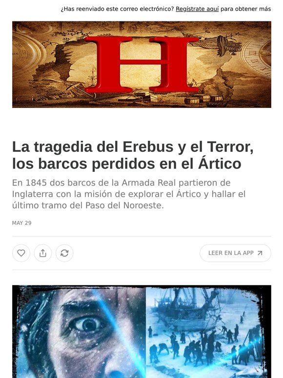 La tragedia del Erebus y el Terror, los barcos perdidos en el Ártico
