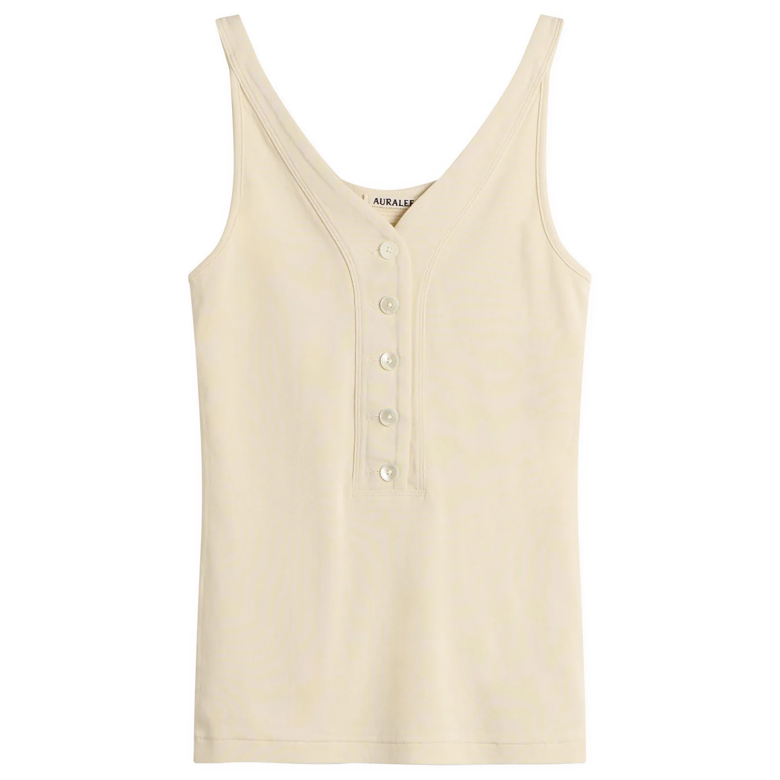 Auralee Organic Cotton Fine Rib Tank Top