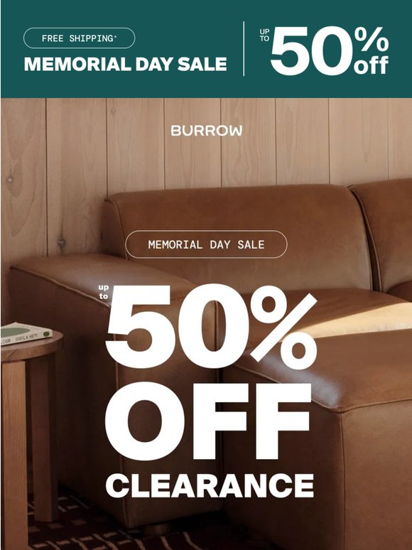 Clearance styles, up to 50% off