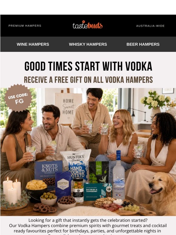 Vodka Hampers to Kick Off Your Weekend! 🍸