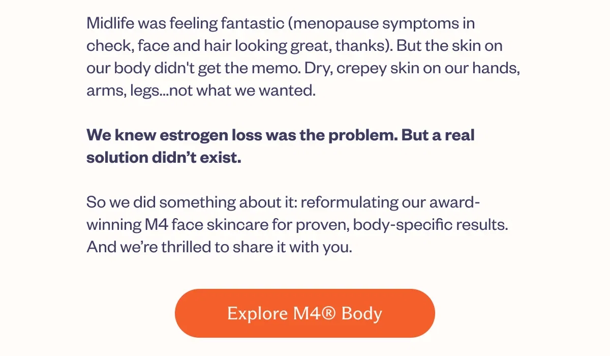 Anne + Monica built M4 Body Treatment for their skin