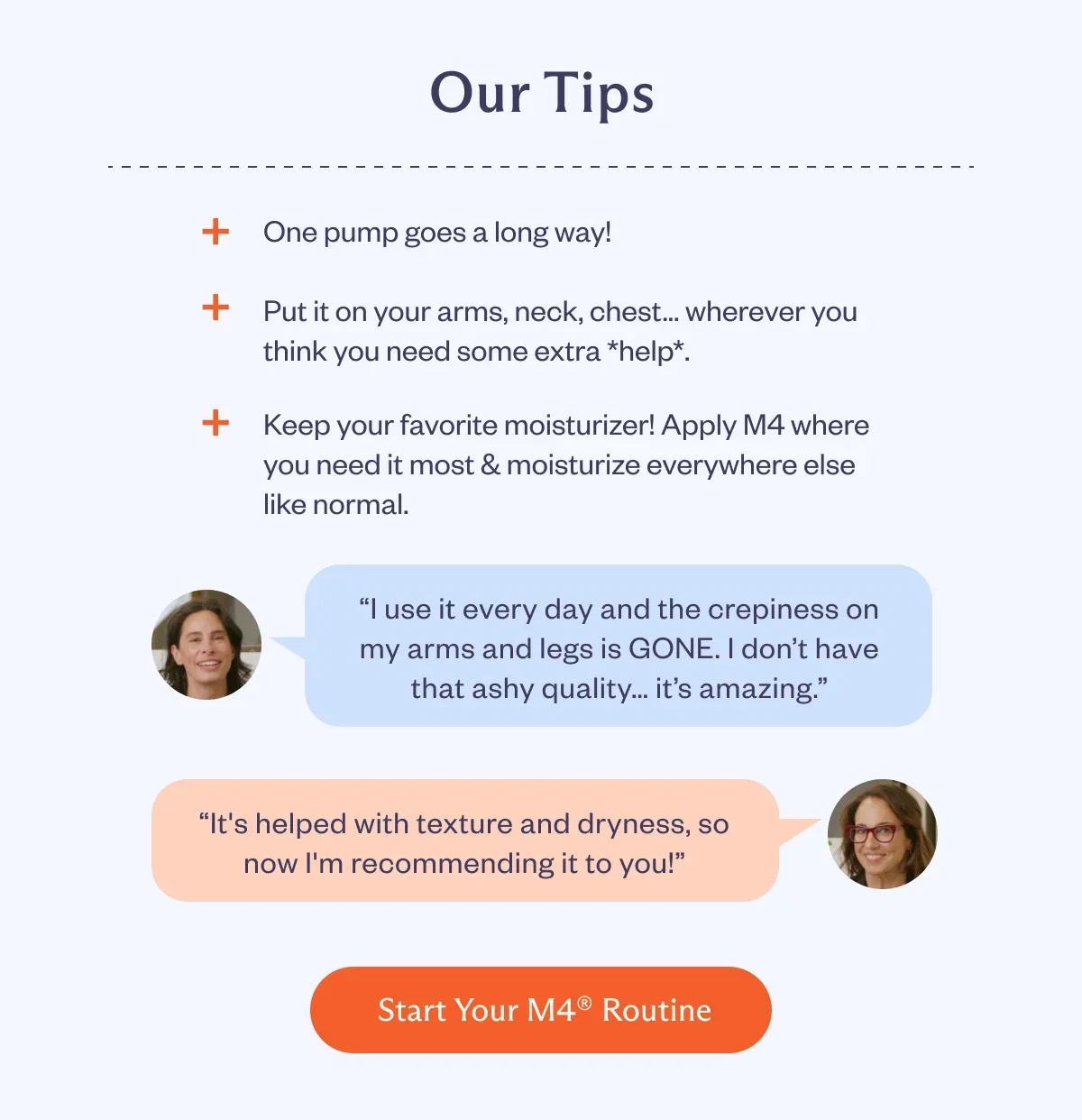 How to use M4 Body Treatment
