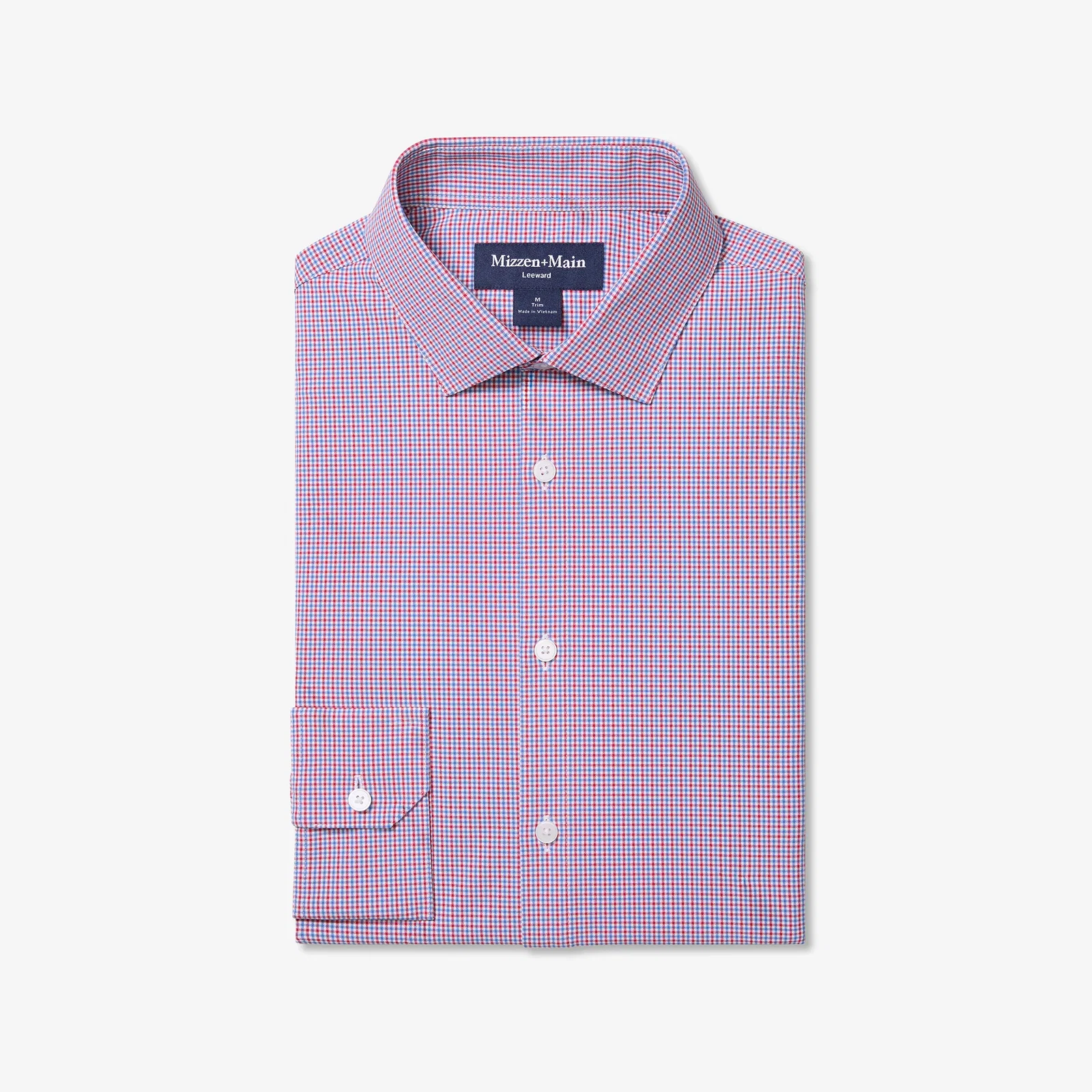 Image of Red Hot Sam Plaid Leeward Long Sleeve Dress Shirt