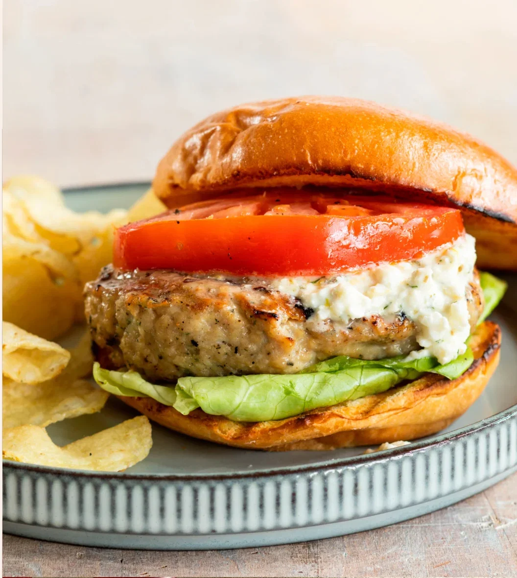 Greek Chicken Burgers 