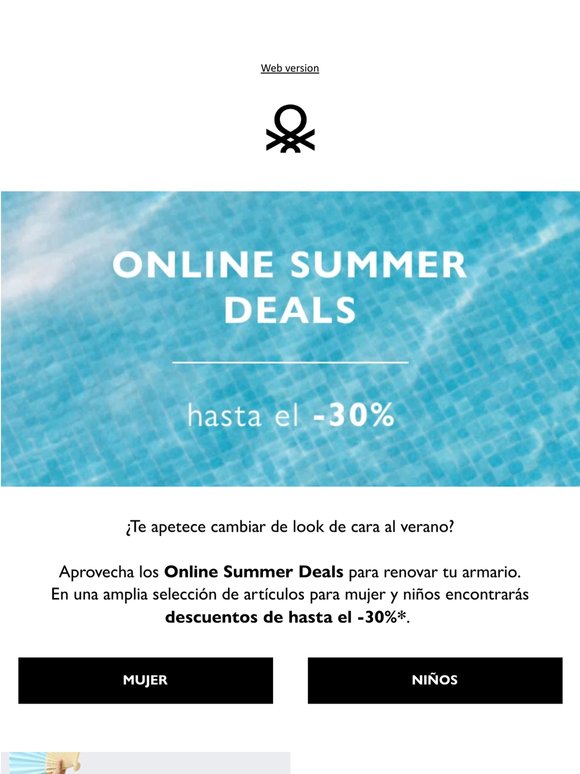 Online Summer Deals: hasta el -30%