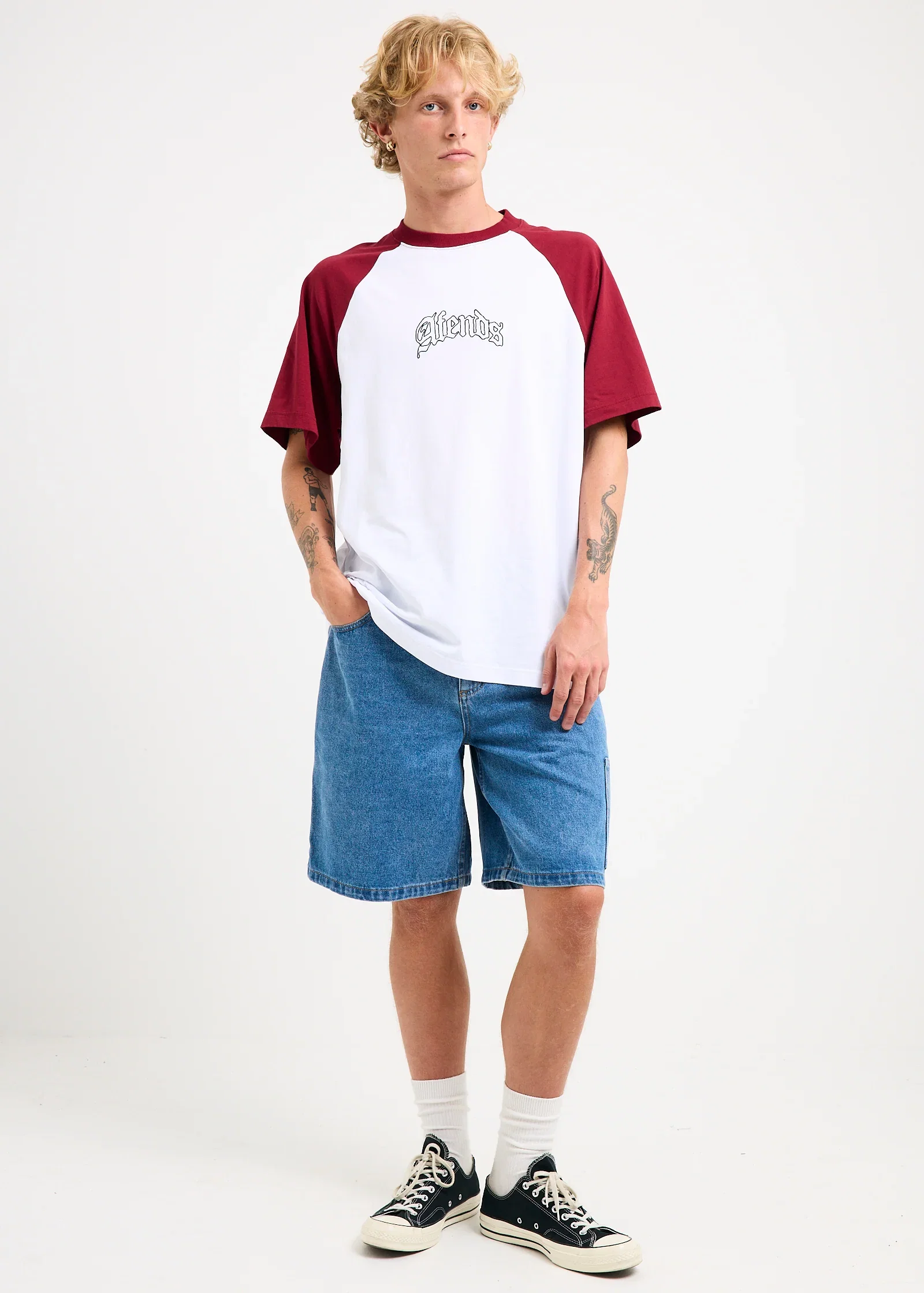Image of Scorched Harper Denim Baggy Fit Carpenter Shorts