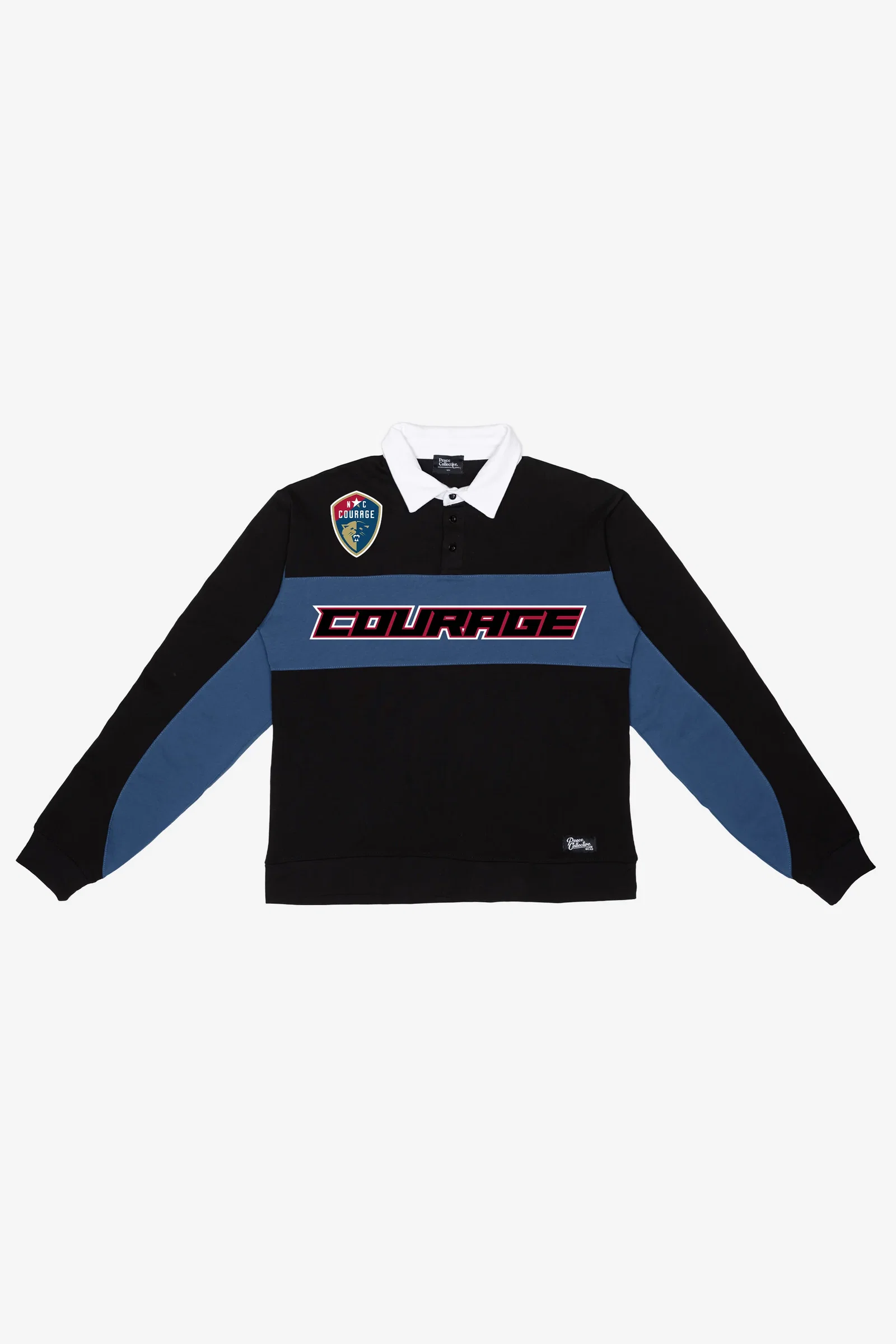 Image of Unisex NC Courage Oversized Long Sleeve Rugby Sweater