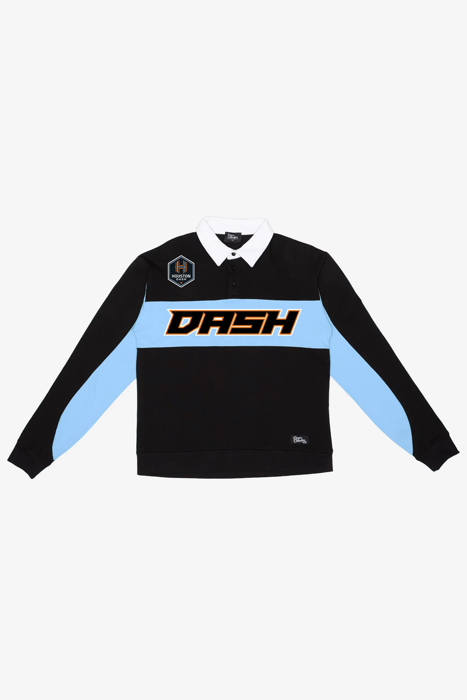Image of Unisex Houston Dash Oversized Long Sleeve Rugby Sweater
