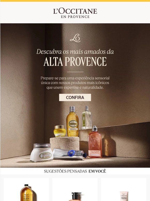 Confira nossas apostas especiais e best sellers L'Occitane en Provence.