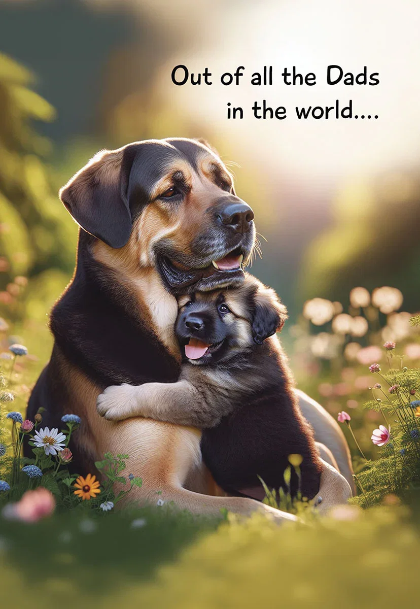 Image of Pawsome Litter Pick | Heartfelt Father's Day Greeting Card