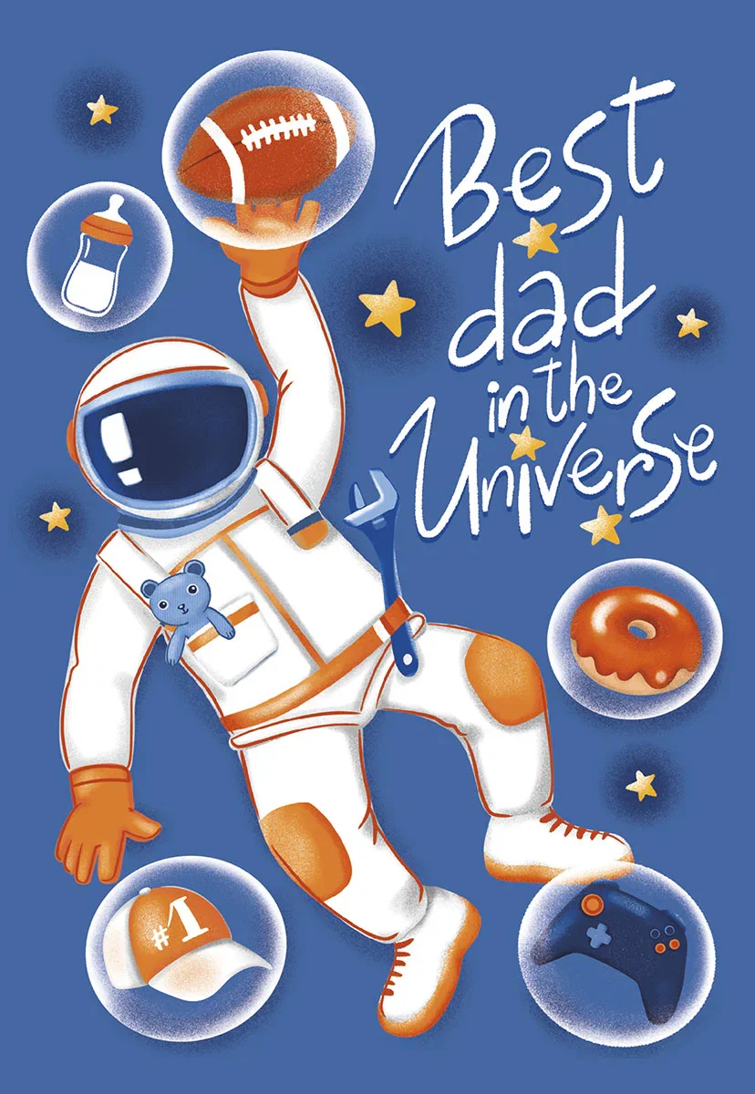 Image of Universal Hero | Lighthearted Father's Day Greeting Card