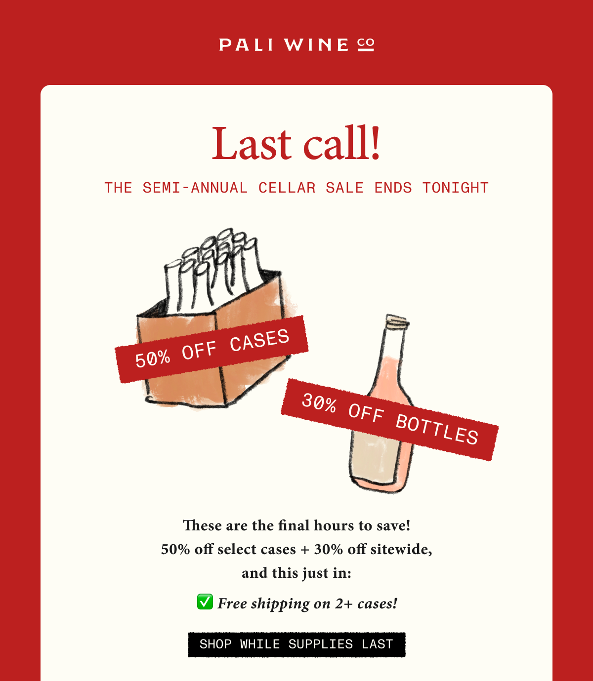 Pali Wine Co. Semi-Annual Cellar Sale