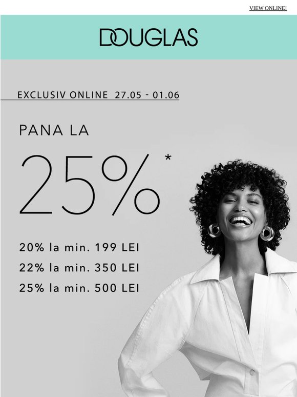 Creeaza-ti propria lume a frumusetii – acum cu pana la 25% reducere, exclusiv online!