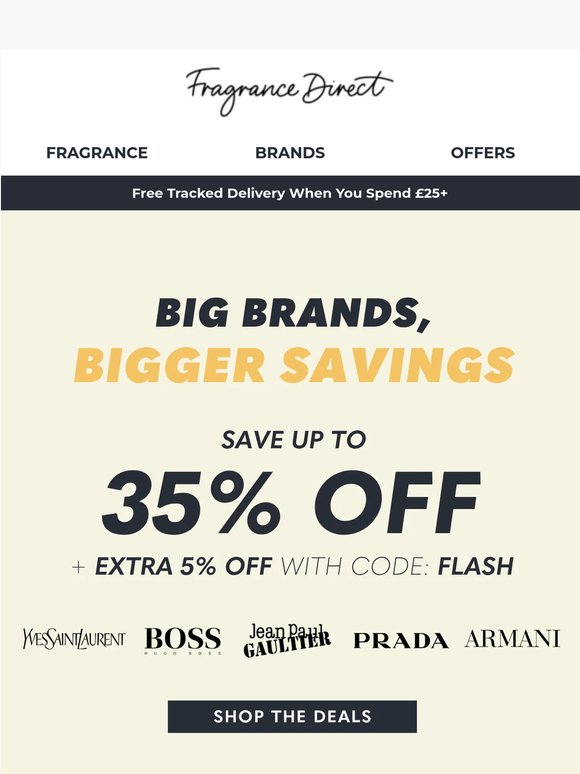 Extra 5% Off on Top Brand Fragrances!