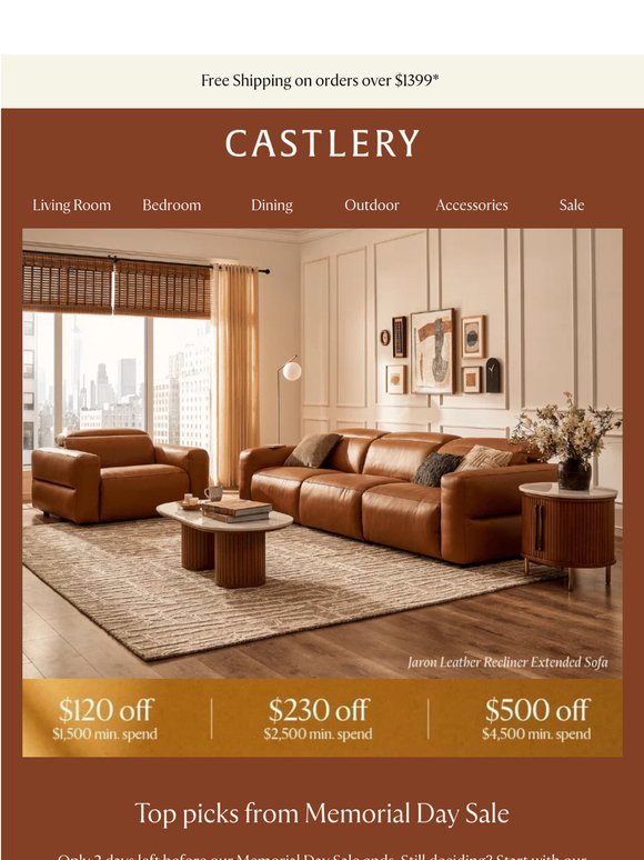 $500 savings & 40% off sale picks end this week