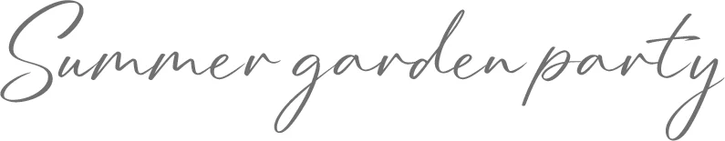 Summer garden party