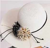 Folding Wide Brim Straw Hat