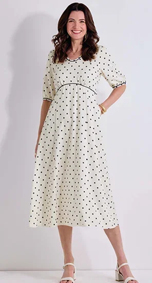 Luxuriously Smooth Spot Dress