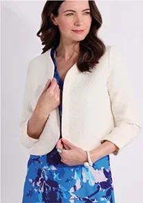 Luxury Cotton-blend Textured Jacket
