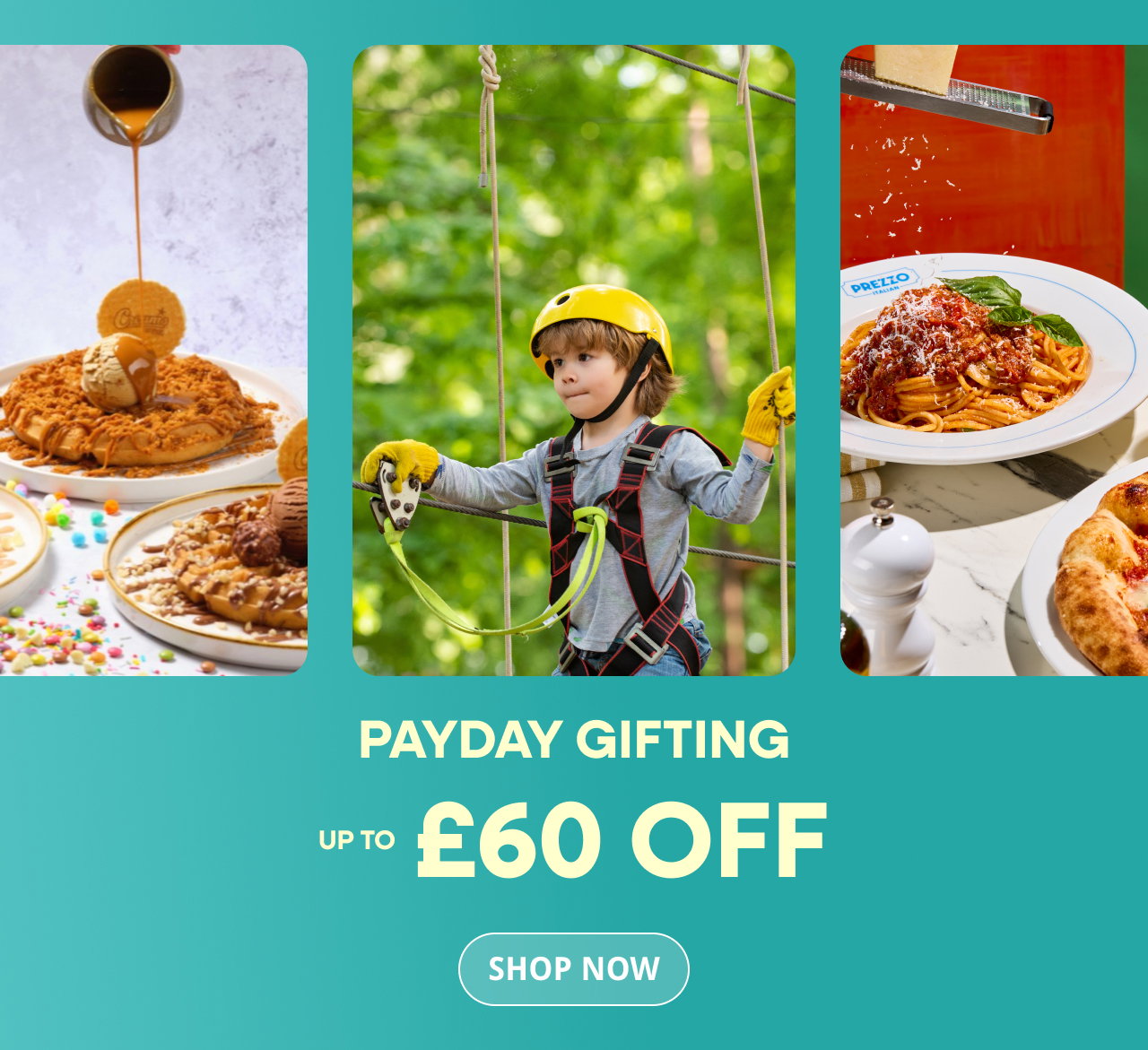 Payday gifting. Up to £60 off