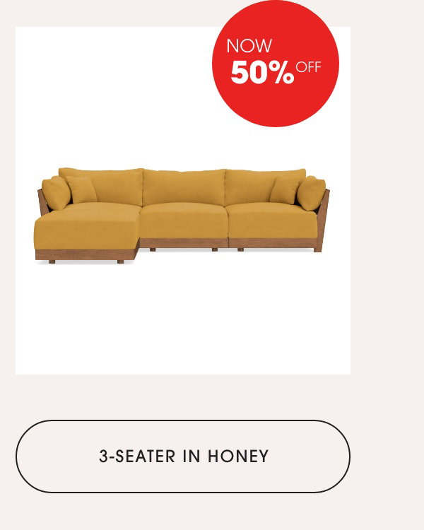 3-Seater in Honey