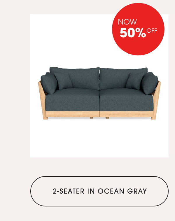2-Seater in Ocean Gray