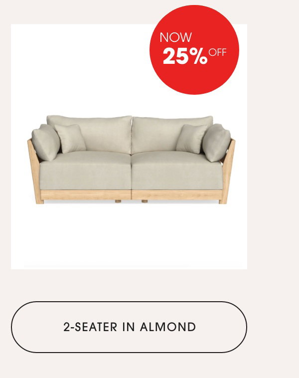 2-Seater in Almond