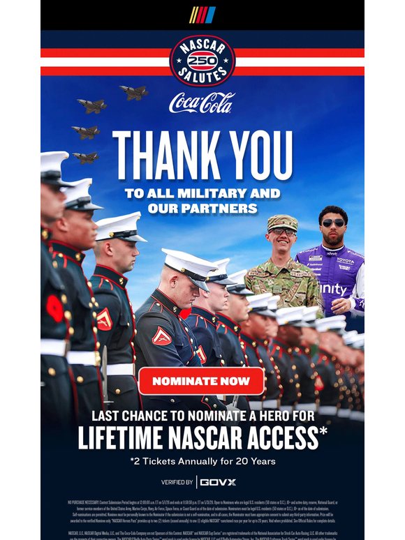 Thank You to Our Military and Partners