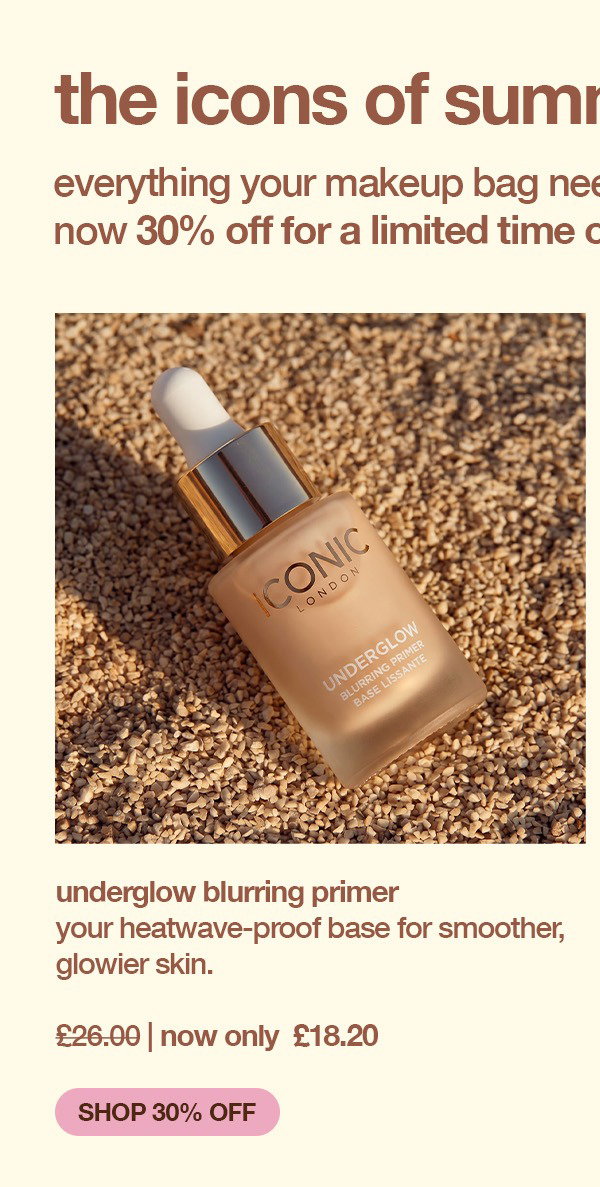 30% OFF UNDERGLOW BLURRING PRIMER