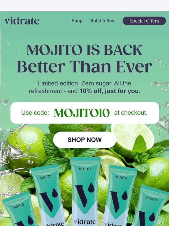 Flavour of the Summer: Mojito is back!