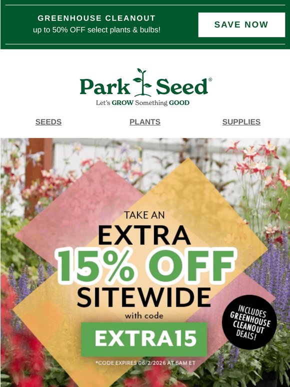 Extra, Extra...15% OFF Sitewide (Yes, Even Sale Items!)