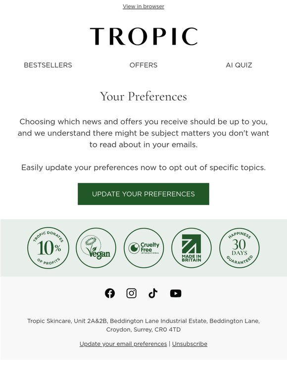 Need to update your preferences?
