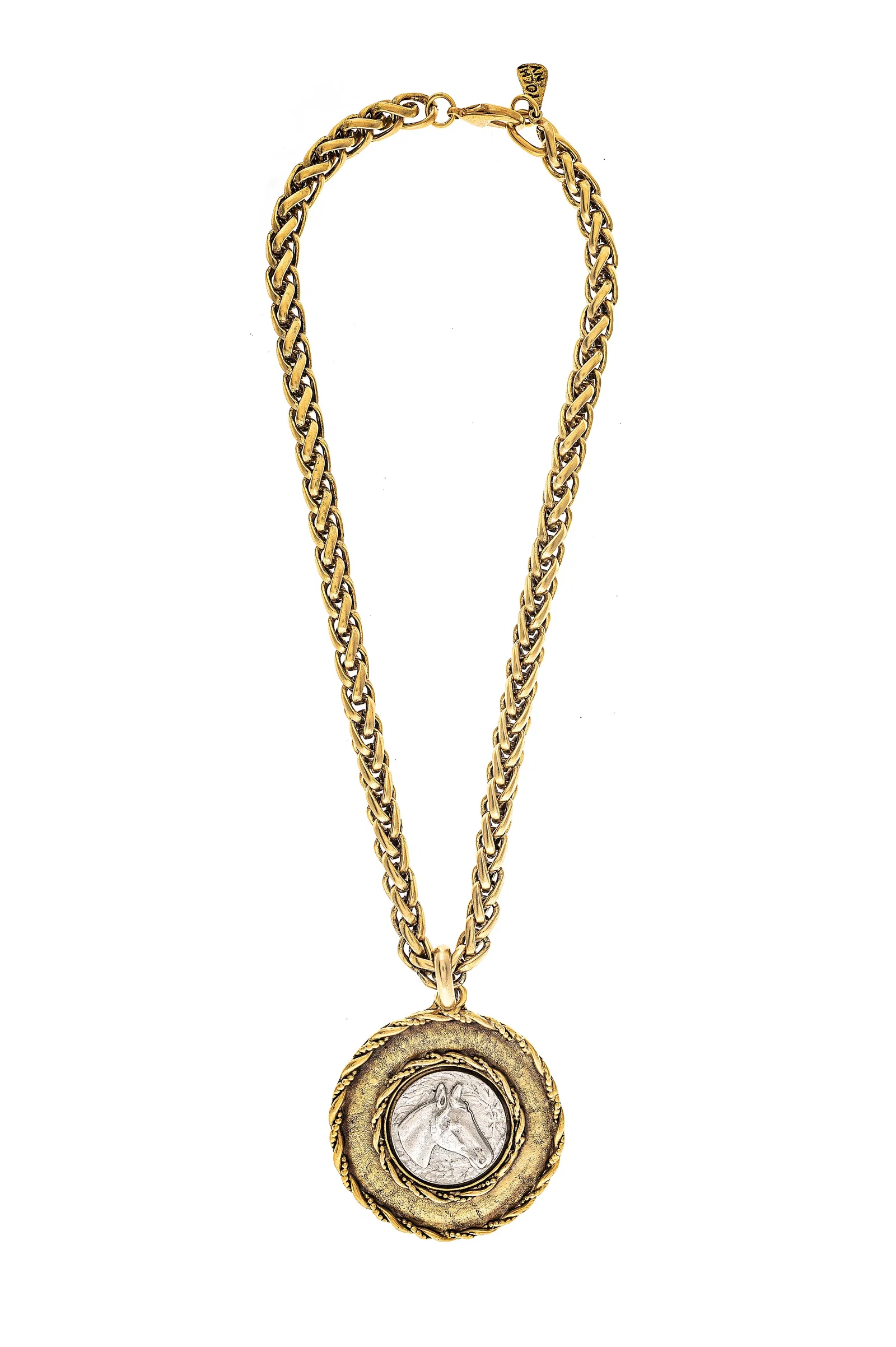 Image of Horse mix medal necklace