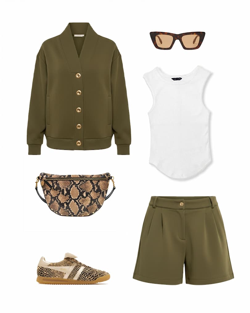 Stanford Ultra Luxe Cardigan Olive