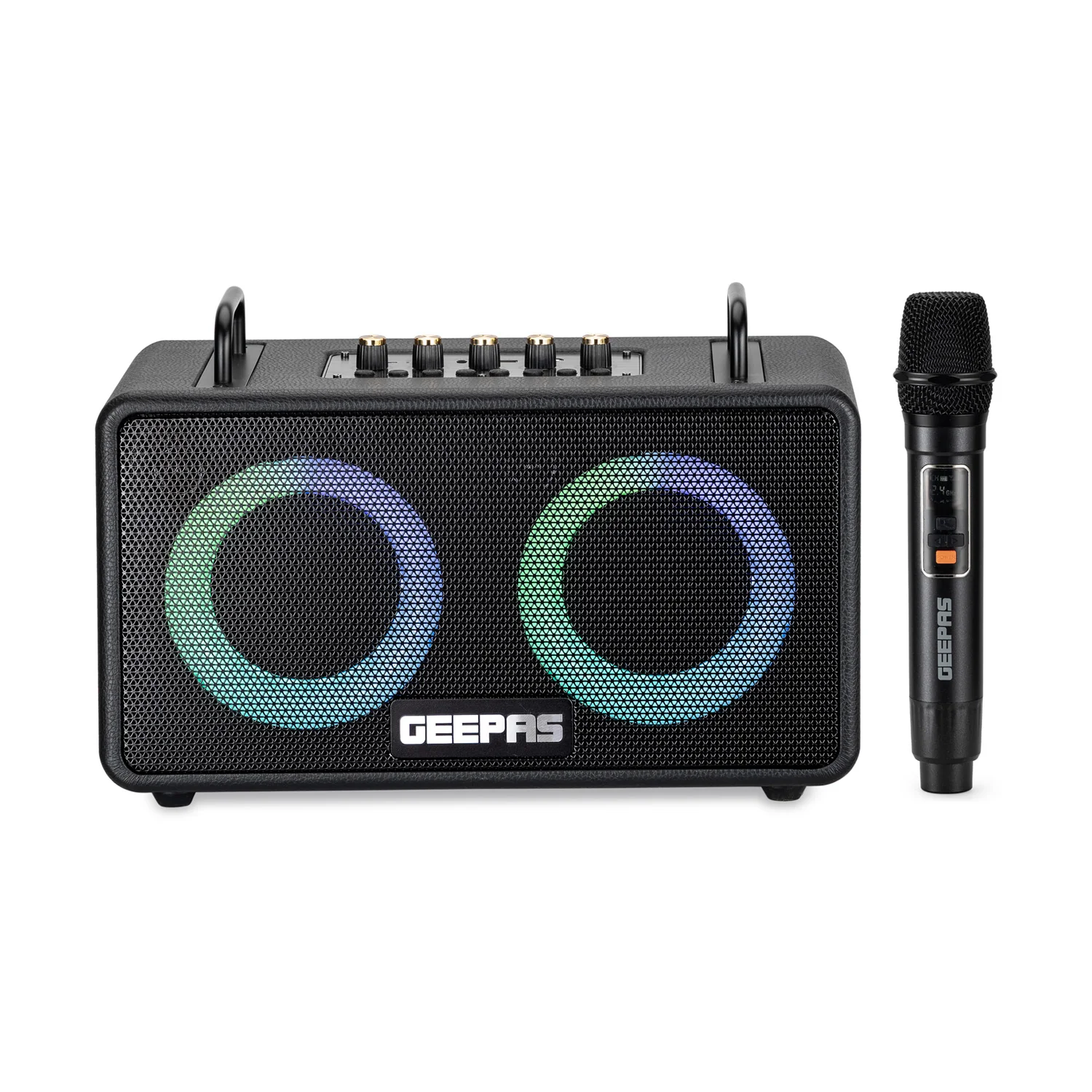Image of Portable Bluetooth Speaker With Wireless Microphone Karaoke Machine