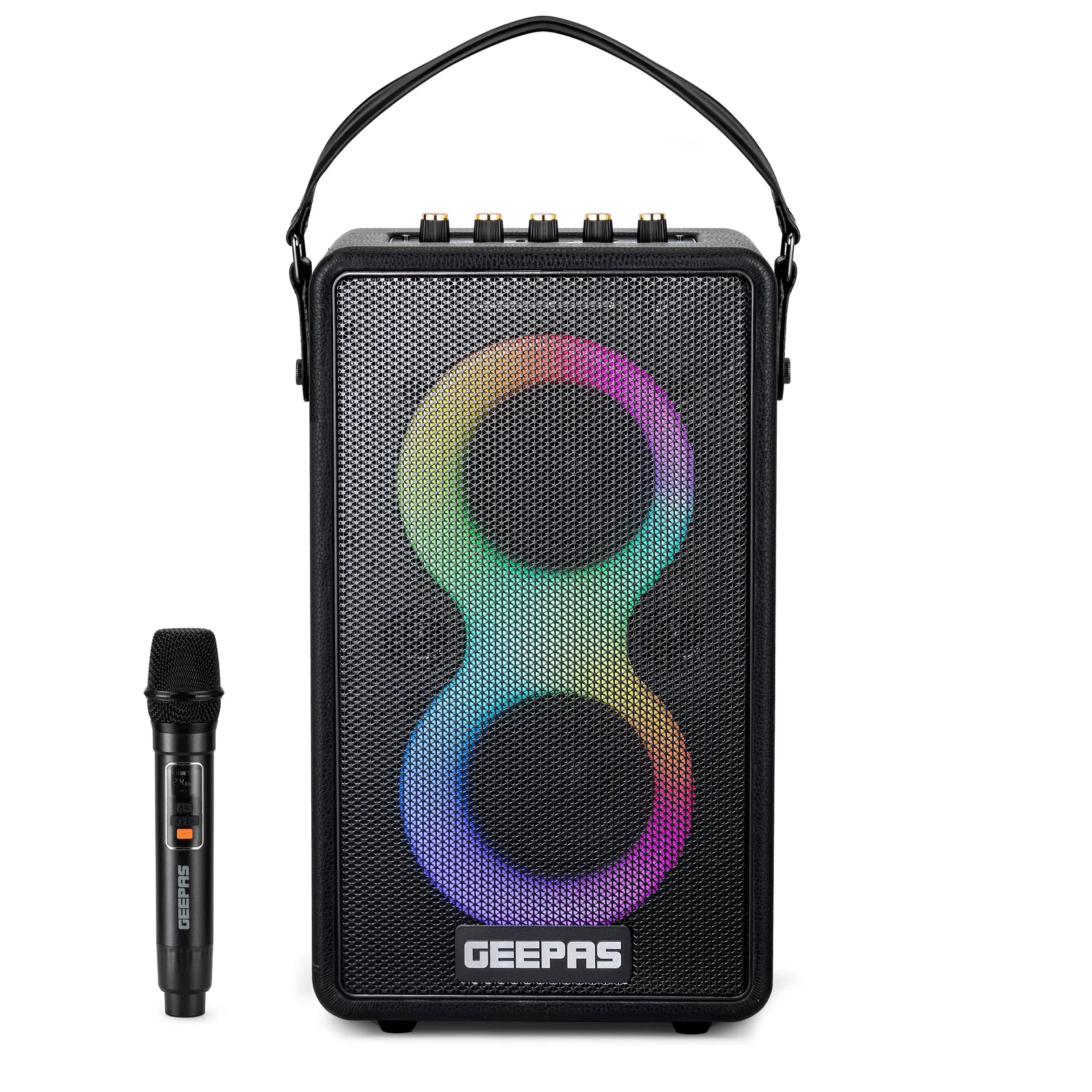 Image of Karaoke Machine RGB Bluetooth Speaker With Wireless Microphone
