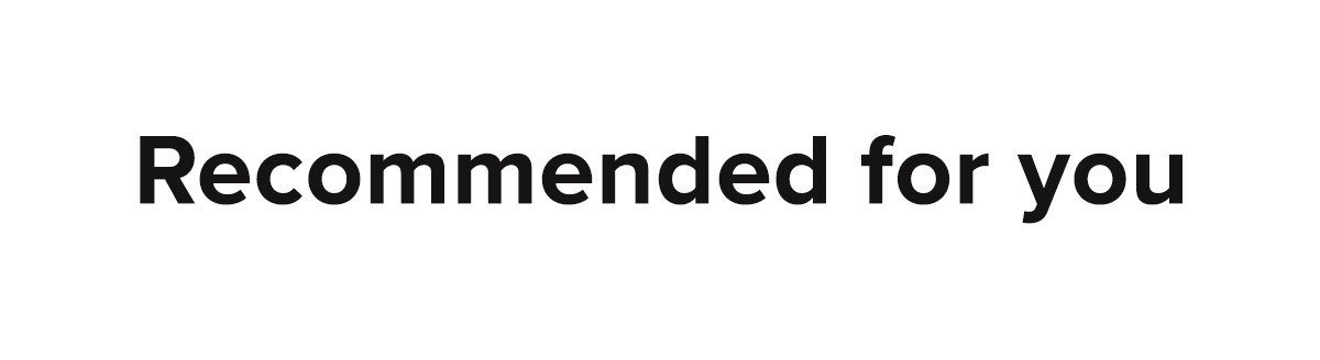 Recommended for you