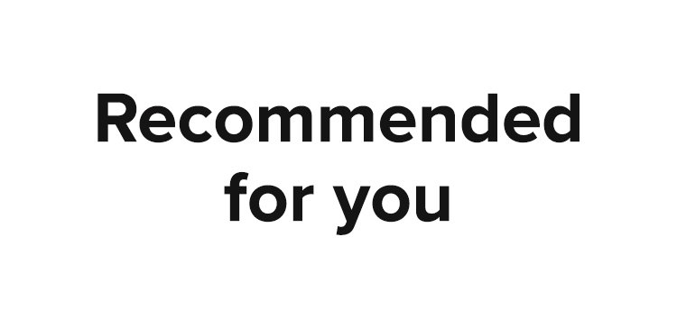 Recommended for you