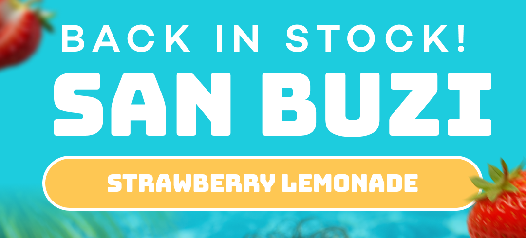 Back in Stock! San Buzi Strawberry Lemonade
