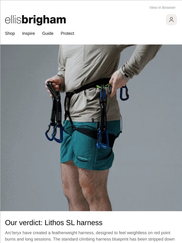 Reviewed: Arc'teryx Lithos SL harness