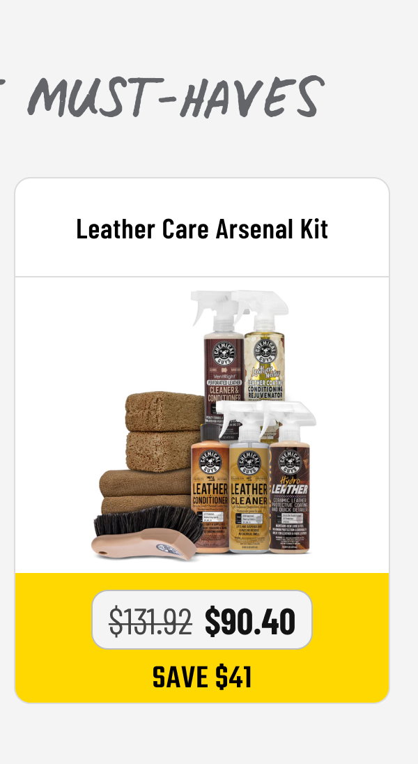 Leather Care Arsenal Kit