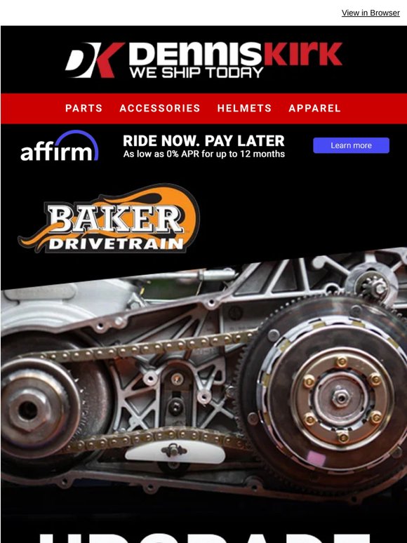 Take the Slop Out of your Shift - Upgrade your Harley with Baker Drivetrain at Dennis Kirk