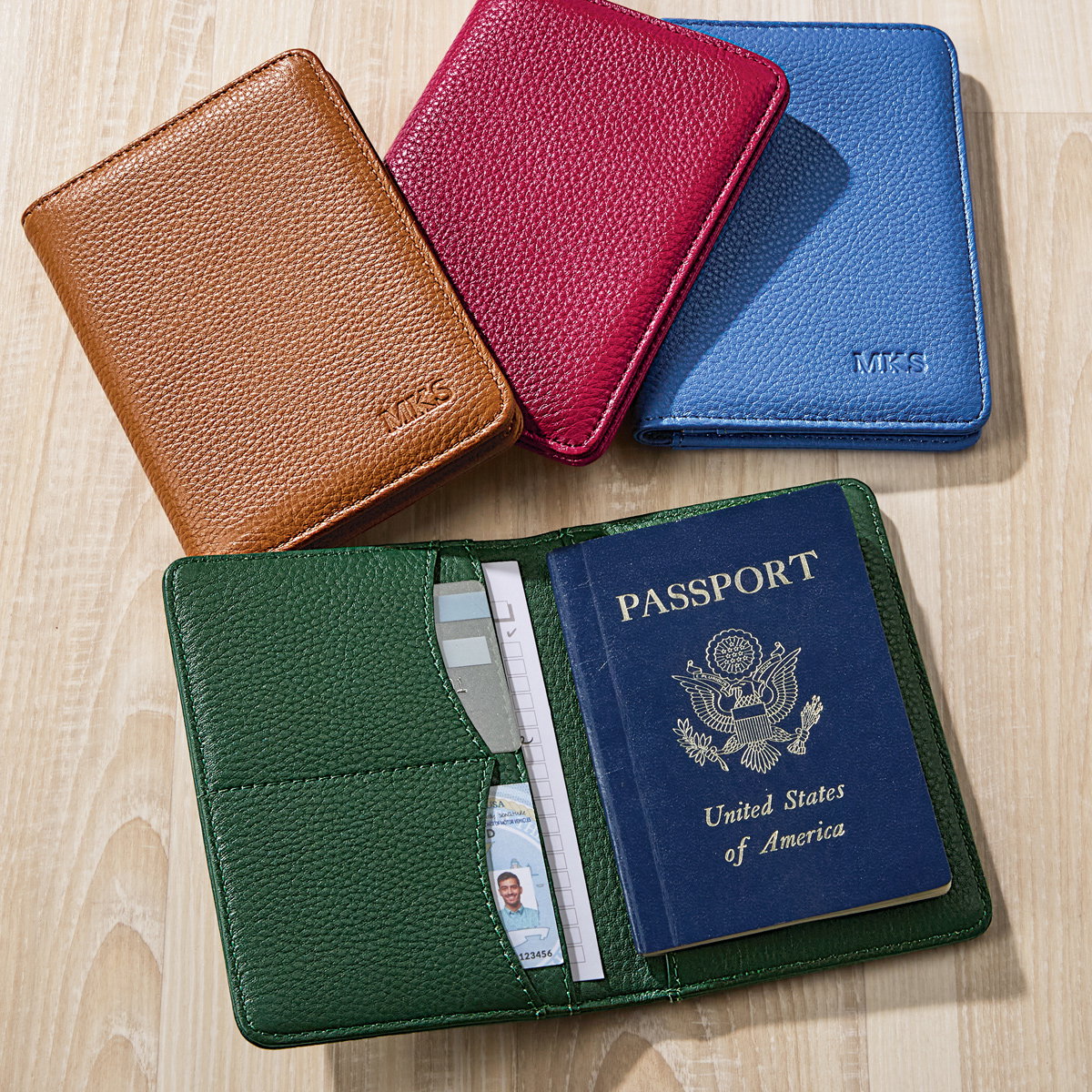 Leather RFID Passport Holder